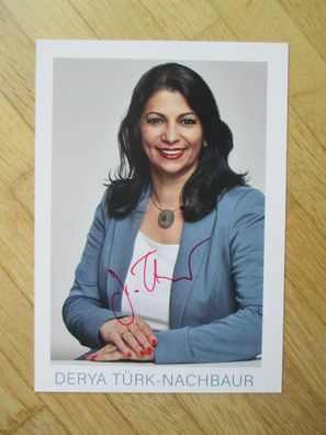 MdB SPD Politikerin Derya Türk-Nachbaur - handsigniertes Autogramm!
