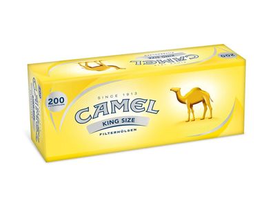 CAMEL © King Size Hülsen - 200 Zigaretten Filterhülsen mit Tip Zigarettenhülsen
