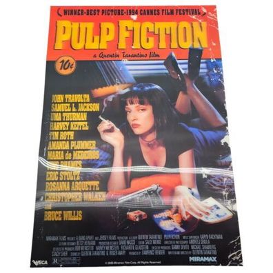 Pulp Fiction 3D Film Poster 67 x 47 Cm mit Bewegtbild Selten 2006 Miramax