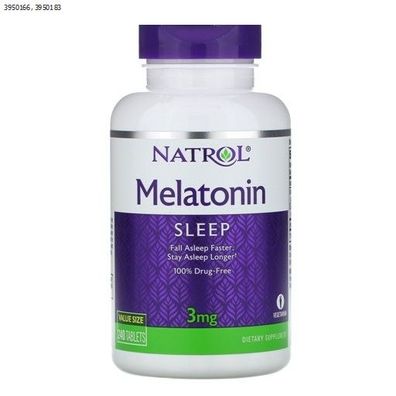 Natrol Melatonin 3mg 240 Tabletten (Gesunder Schlaf), hochdosiert