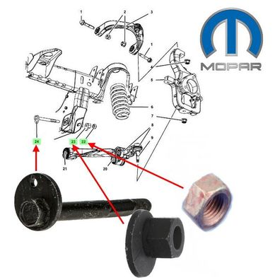 Schrauben Set (Querlenker unten vorn) RAM 1500 Bj:06-18