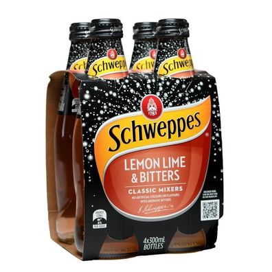 Schweppes Lemon Lime & Bitters - Australian Import 4x300 ml