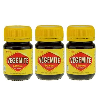 Vegemite Yeast Extract Spread Hefeextrakt Triple Pack 3x150 g