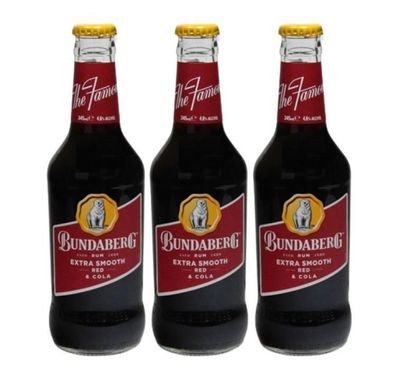 Bundaberg Red Rum & Cola Bottle 4.6 % vol. 3x375 ml