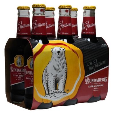 Bundaberg Red Rum & Cola Bottle 4.6 % vol. 6x375 ml