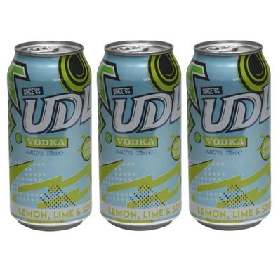 UDL Vodka Premix Lemon, Lime & Soda 4.0 % vol. 3x375 ml