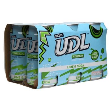 UDL Vodka Premix Lime & Soda 4.0 % vol. 6x375 ml