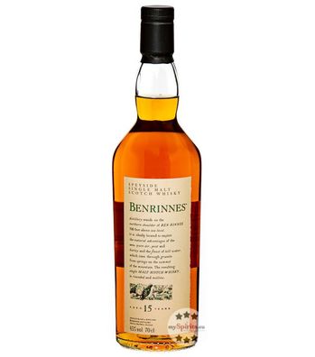 Benrinnes 15 Jahre Speyside Single Malt Whisky (43 % vol, 0,7 Liter) (43 % vol, hide)