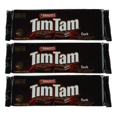 Tim Tam Classic Dark Biscuit Schokokeks Triple Pack 3x200 g