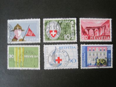 Schweiz MiNr. 768-773 gestempelt (AD 125)