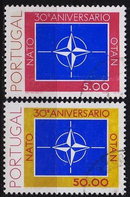 Portugal [1979] MiNr 1439-40 ( O/ used ) Nato