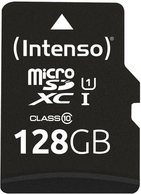 Intenso 128GB MicroSDXC Speicherkarte inkl. SD-Adapter Black Neuware DE Händler