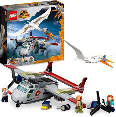 LEGO 76947 Jurassic World Quetzalcoatlus: Flugzeug-Überfall, Dinosaurier Spielzeug...