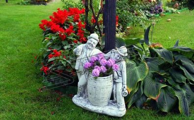 Charlie Chaplin Blumenkübel Pflanz Kübel Dekoration Figur Blumentöpfe Garten