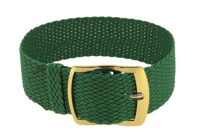 Minott Perlon Durchzugsband | Textil grün geflochten | 32996