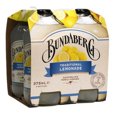 Bundaberg Traditional Lemonade - Australian Import 4x375 ml