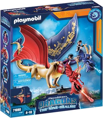 Playmobil DreamWorks Dragons 71080 Dragons: The Nine Realms - Wu & Wei mit Jun, ...