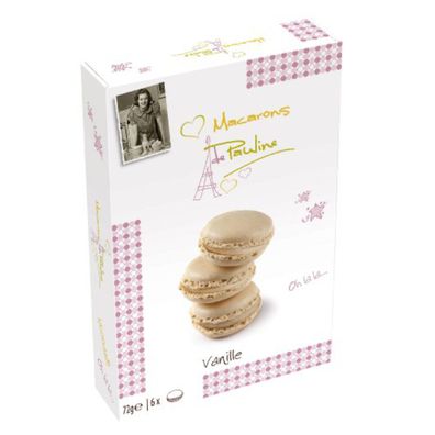 Macarons de Pauline Vanille Mandel Creme Makrone Törtchen 72g 3er Pack