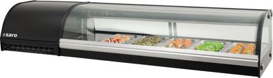 Sushi Kühlvitrine Kühlaufsatz 5x1/3GN Mod. SV 1500 74,5 L 1500x390x310 Gastlando