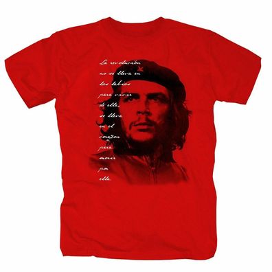 Che Guevara Guerilla Cuba Kuba Revolution Fidel Castro Retro T-Shirt S-3XL rot