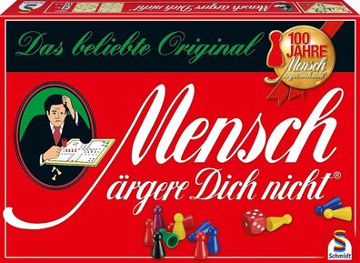 Schmidt Spiele 49021 Mensch ärgere Dich Nicht, Standardausgabe, Würfelspiel