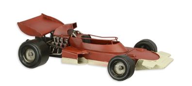 Blechmodell Nostalgie Formel 1 Wagen rot Länge 32 cm Deko Blechauto Retro Blechwagen