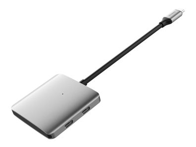 Networx USB-C 4-Port Hub USB-C auf 4 x USB-C spacegrau