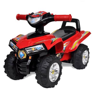 Kinder-Aufsitz-Quad mit Sound und Licht Rot