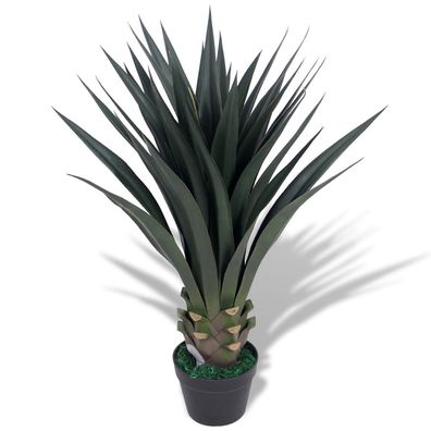Künstliche Yucca-Pflanze mit Topf 85 cm Grün