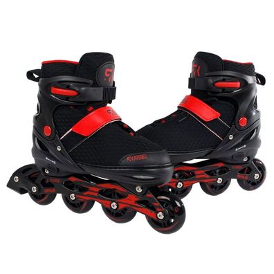 Street Rider Inline-Skates Verstellbar Pro Schwarz Größe 38-42
