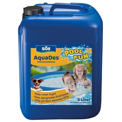 Söll Pool Desinfektion 5 Liter AquaDes für 50 Qbm