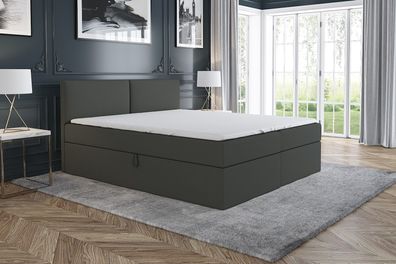 Boxspringbett UNN mit 2 Bettkästen und Topper, Schlafkomfort