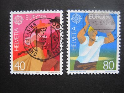 Schweiz Europa Cept MiNr. 1197-1198 gestempelt (AF 658)