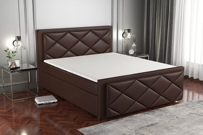 Boxspringbett SAXI mit Bonell-Matratze und Topper, Schlafkomfort
