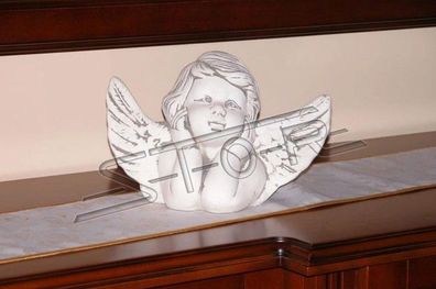 Grabschmuck Grab Stein Dekoration Engel Figur Skulptur Gott Heilig 18cm S101032