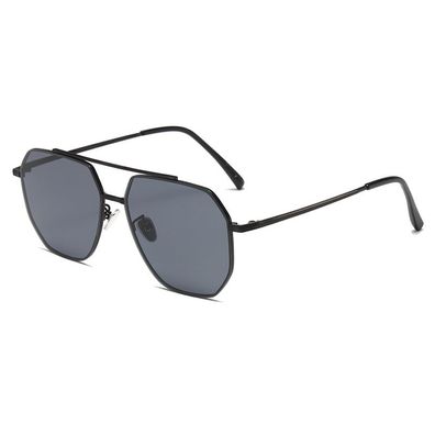 Sonnenbrille UV-Schutz Pilotenbrille schwarzer Rahmen