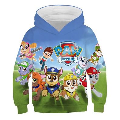 Kinder Paw Patrol 3D Hoodie Ryder Merch Sweatshirt Marshall Rubble Chase Pullover