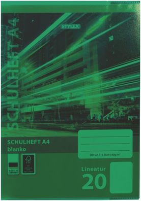 Herlitz 5214051 Heftumschlag, DIN A4, grün, transparent