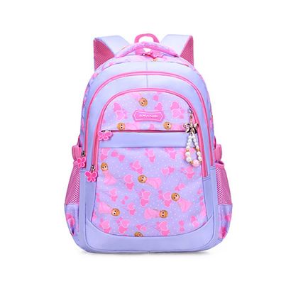 Mädchen Prinzessin Bowknot Studenten Rucksack Druck Schultasche Wasserdicht Backpack