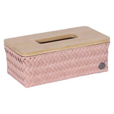 HANDED BY Top Fit Tissue Box Taschentücher Bambus Deckel blush rosa Spender Öko