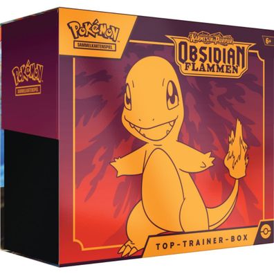 Pokemon Obsidian Flammen Top Trainer Box - 9 Booster