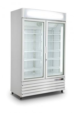 Tiefkühlschrank Gefrierschrank Glastüren Mod. D800 weiß 684L 1220x693x2008 Gastlando