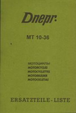 Ersatzteilliste Dnepr MT 10-36 Motorrad, Oldtimer, Klassiker