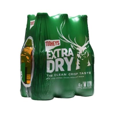 Tooheys Extra Dry Lager Bottle 4.4 % vol. 6x345 ml
