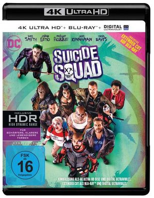 Suicide Squad (UHD) 4K Ultra E.C. Min: DD5.1WS Extended Cut, 2Disc - WARNER ...