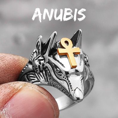 Schöner Damen/ Herren Ägyptischer Anubis Ring (AR113)