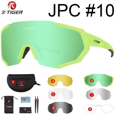 Polarisierter UV-Schutz, 5 Wechselgläser, Radfahren, MTB, Sportbrille, Herren