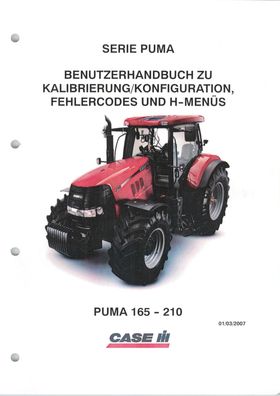 WHB Benutzerhandbuch Kalibrierung Fehlercodes Puma 165 - 210 (04.11.2007