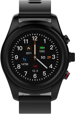 swisstone SW 750 Pro Fitnesstracker GPS Activity Tracker Smartwatch schwarz