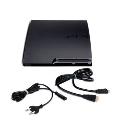 PS3 Konsole Slim 120 GB Modell Nr. CECH-2004A in Schwarz + Stromkabel + HDMI-Kabel...